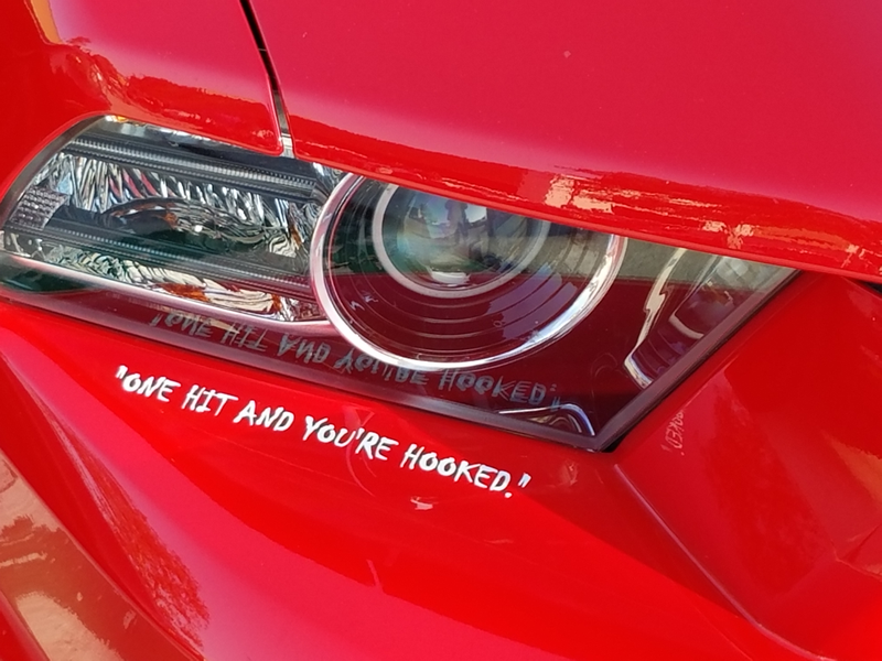 Not sure this is comforting on a Mustang.